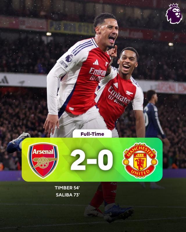 vip 注册地址-【英超】阿森纳2比0曼联，廷伯、萨利巴通过角球破门